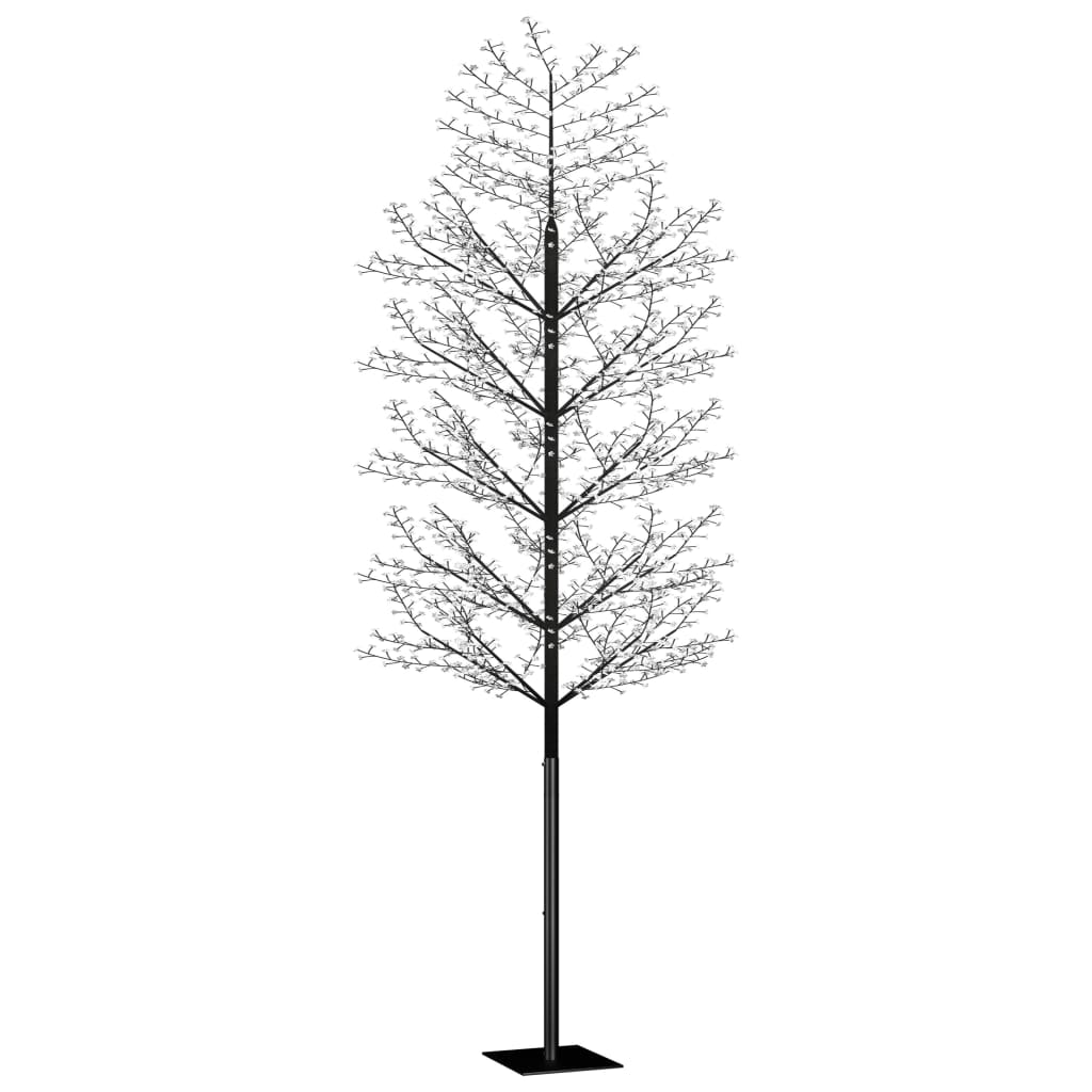 vidaXL Weihnachtsbaum 2000 LEDs Warmweißes Licht Kirschblüten 500 cm