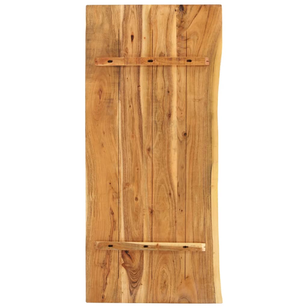 vidaXL Badezimmer-Waschtischplatte Massivholz Akazie 140x52x3,8 cm