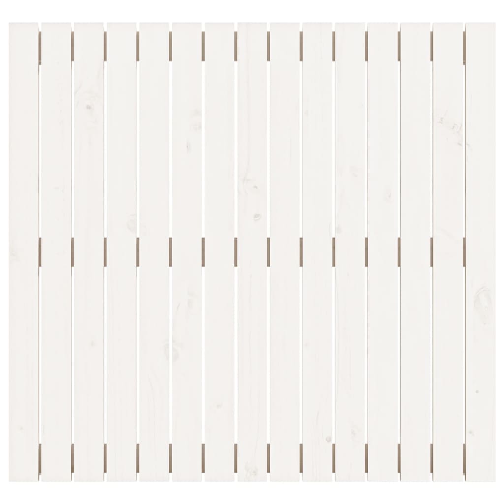 vidaXL Wand-Kopfteil Weiß 95,5x3x90 cm Massivholz Kiefer