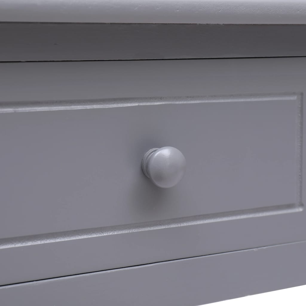 vidaXL Schreibtisch Grau 110×45×76 cm Holz