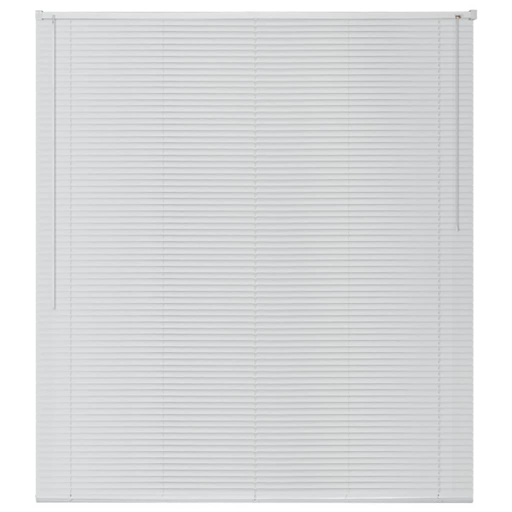 vidaXL Fensterjalousien Aluminium 100x160 cm Weiß