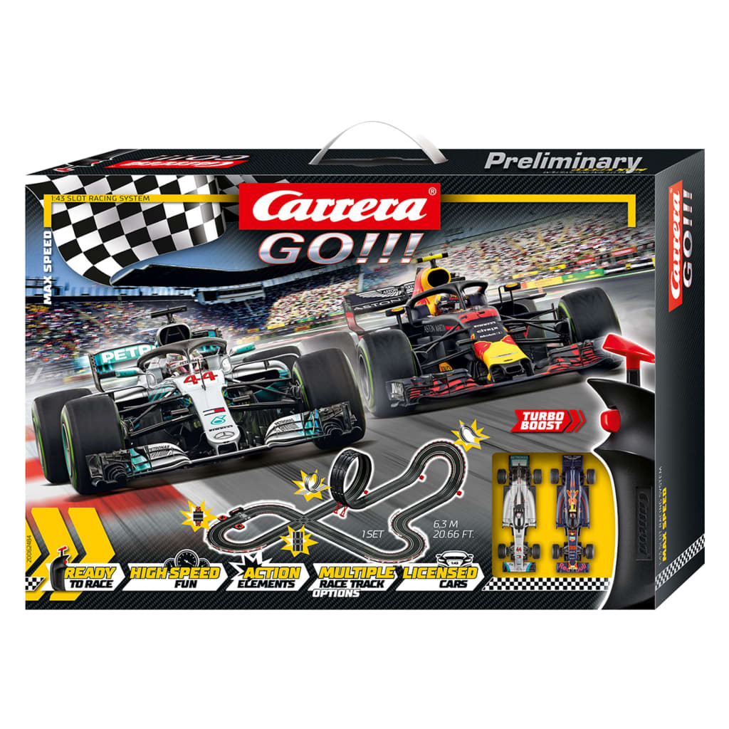 Carrera GO Autorennbahn-Set Max Speed 1:43