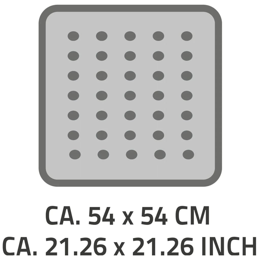 RIDDER Duscheinlage Antirutschmatte Capri 54×54 cm Weiß 66281