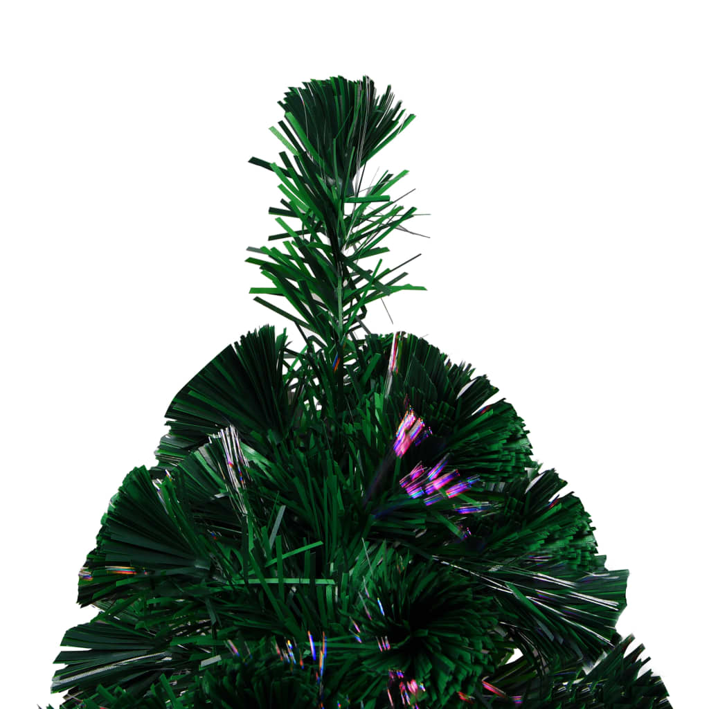 vidaXL Künstlicher Weihnachtsbaum mit Ständer Grün 150 cm Glasfaser