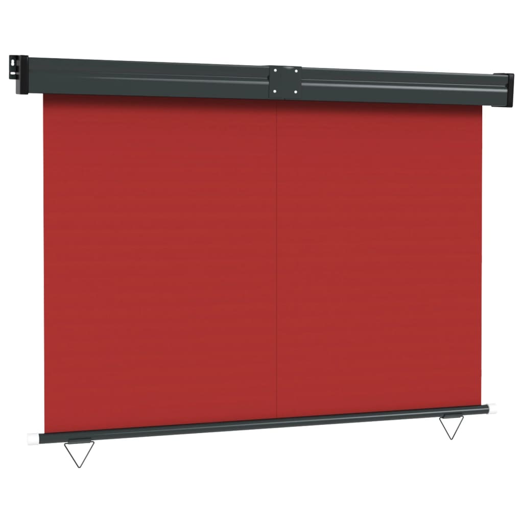 vidaXL Balkon-Seitenmarkise 145x250 cm Rot