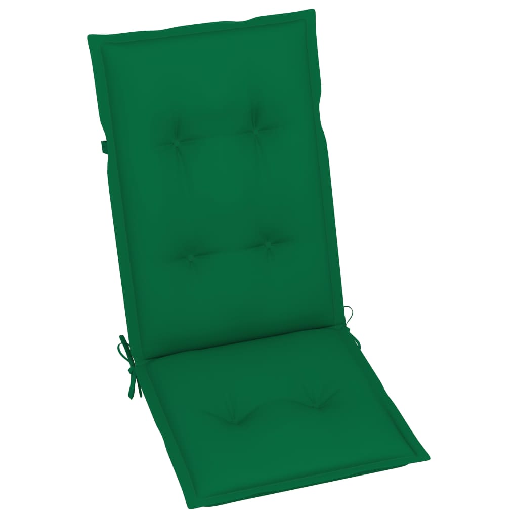 vidaXL Verstellbare Gartenstühle 3 Stk. mit Auflagen Massivholz Akazie