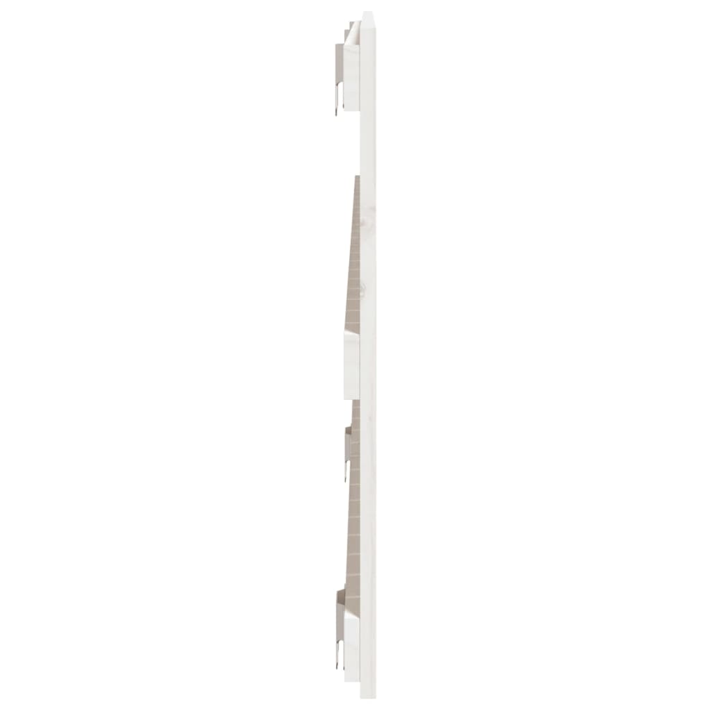 vidaXL Wand-Kopfteil Weiß 127,5x3x60 cm Massivholz Kiefer
