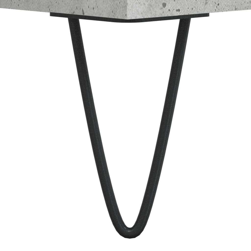 vidaXL Plattenschrank Betongrau 74,5x38x48 cm Holzwerkstoff