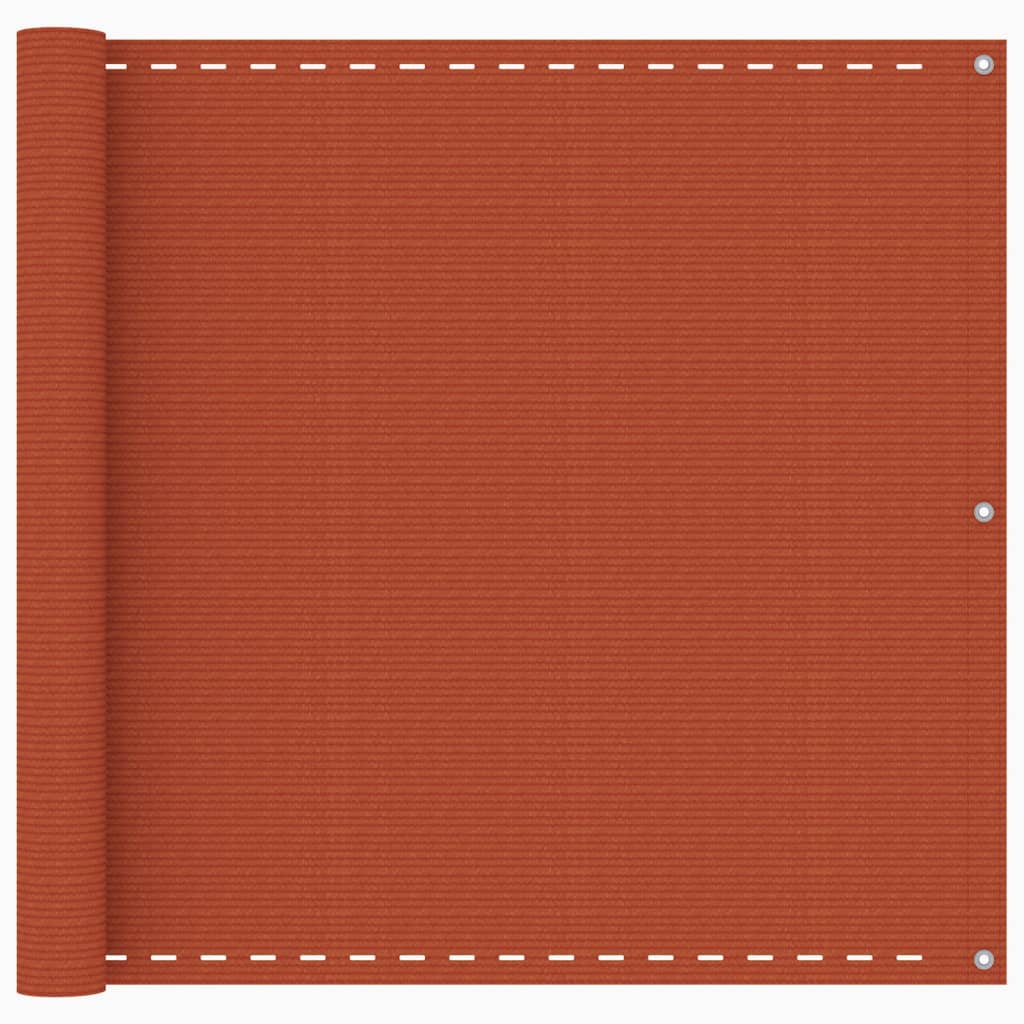 vidaXL Balkon-Sichtschutz Orange 90x500 cm HDPE