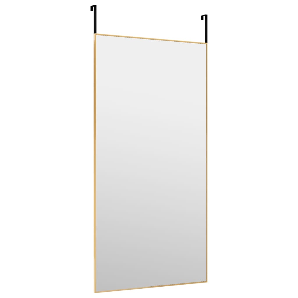 vidaXL Türspiegel Golden 50x100 cm Glas und Aluminium