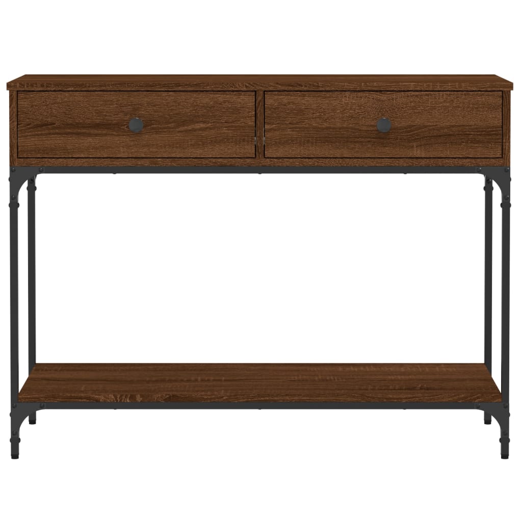 Furnicato Beistelltisch Konsolentisch Räuchereiche 75x35,5x75 Cm