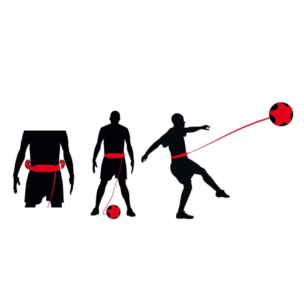 Avento Fußball-Trainingsgerät Schwarz und Rot