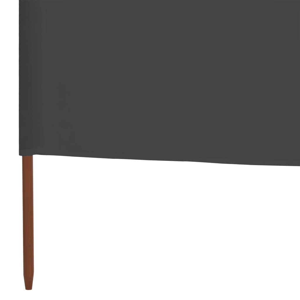 vidaXL 6-teiliges Windschutzgewebe 800 x 80 cm Grau