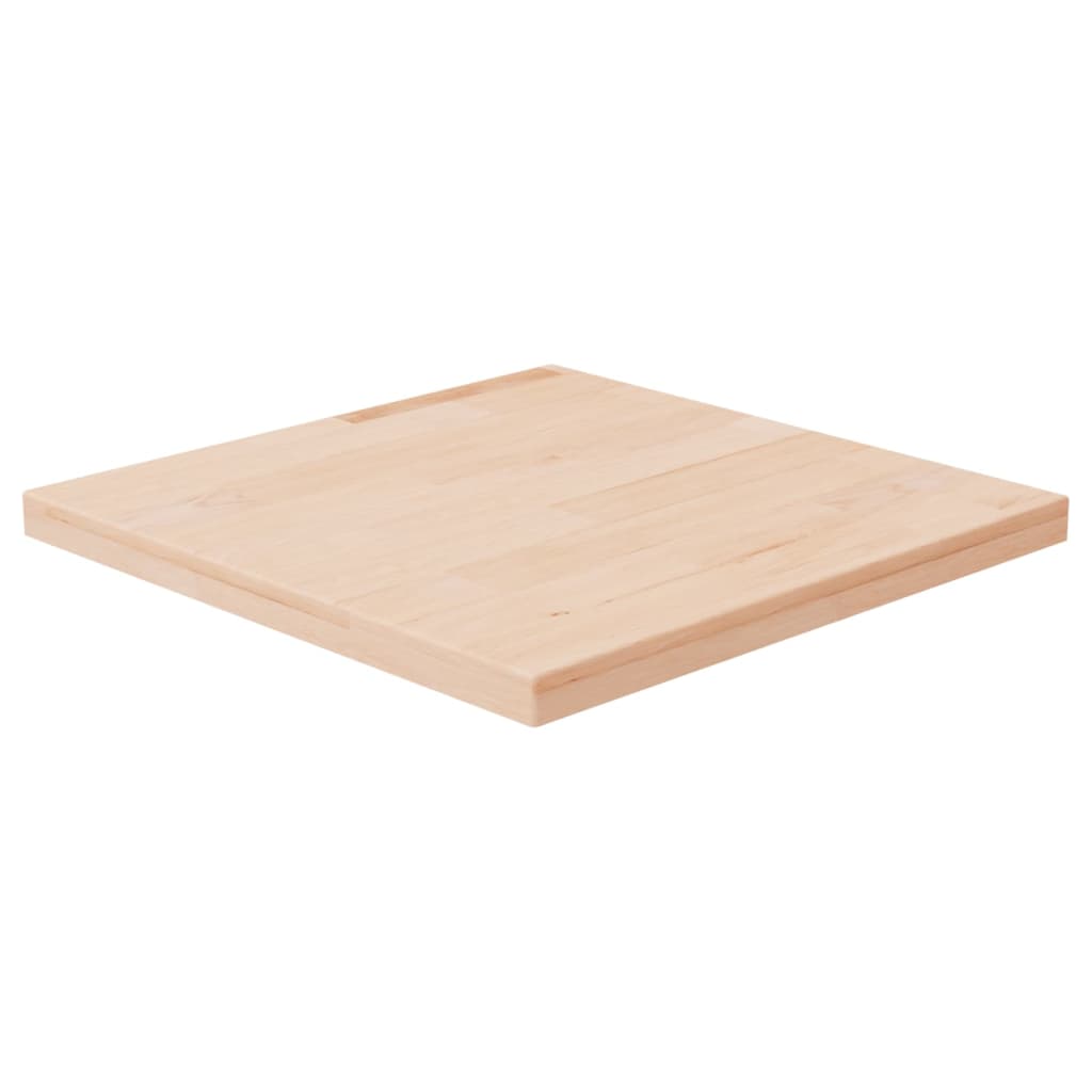 vidaXL Tischplatte Quadratisch 40x40x2,5 cm Eichenholz Unbehandelt