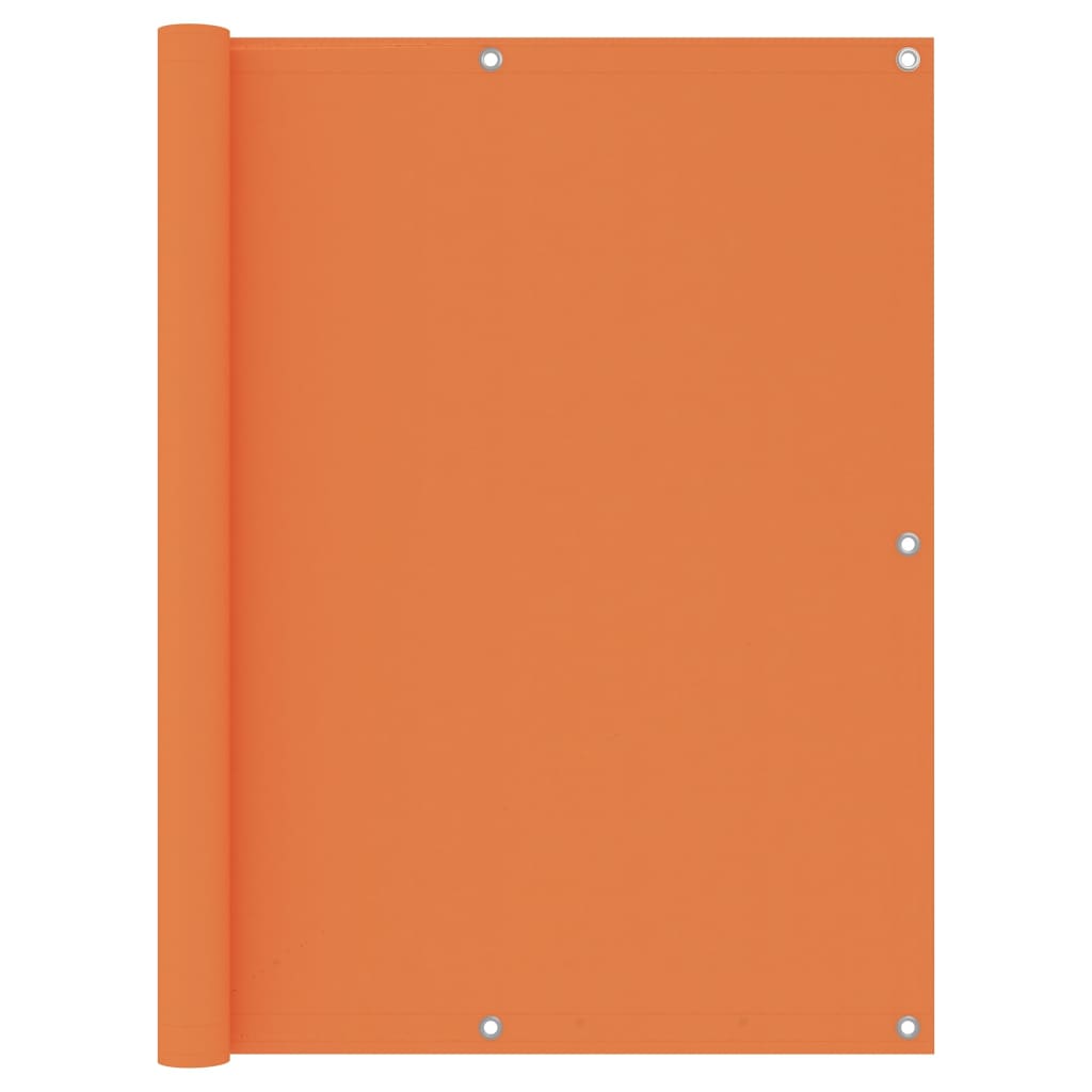 vidaXL Balkon-Sichtschutz Orange 120x600 cm Oxford-Gewebe