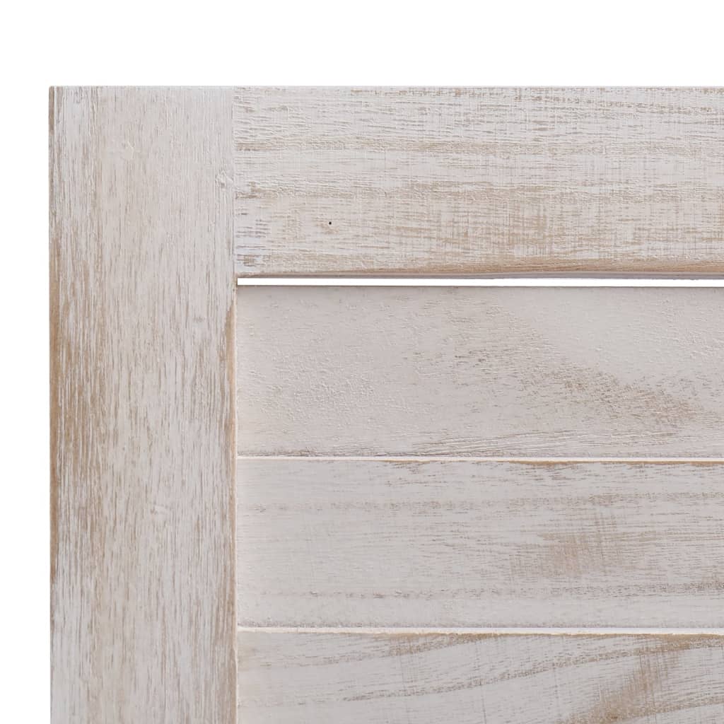 vidaXL 4-tlg. Raumteiler Weiß 140×165 cm Holz