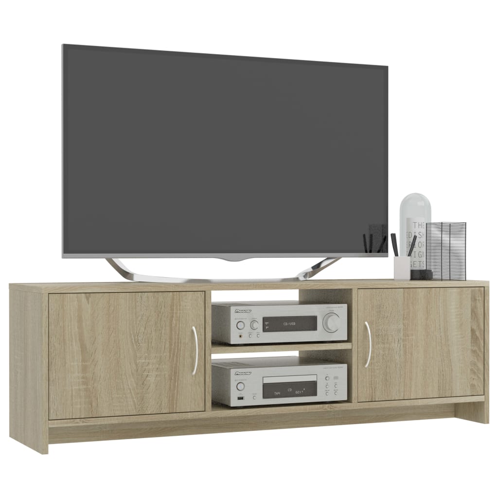 vidaXL TV-Schrank Sonoma-Eiche 120x30x37,5 cm Holzwerkstoff
