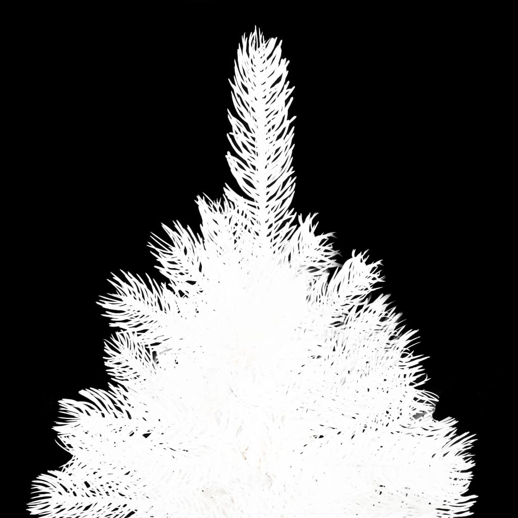 vidaXL Künstlicher Weihnachtsbaum mit Beleuchtung Weiß 150 cm
