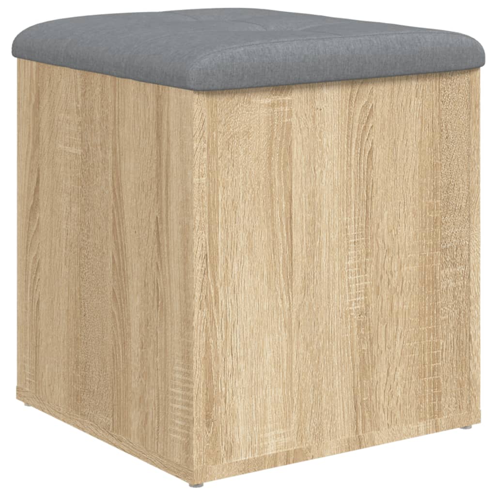 vidaXL Sitzbank mit Stauraum Sonoma-Eiche 42x42x45 cm Holzwerkstoff