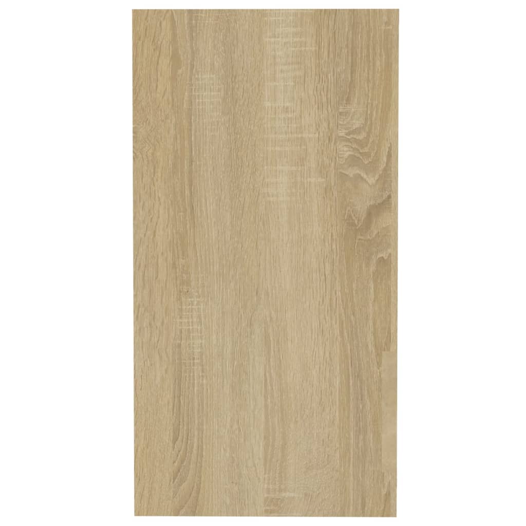 vidaXL Beistelltisch Weiß und Sonoma-Eiche 50x26x50 cm Holzwerkstoff