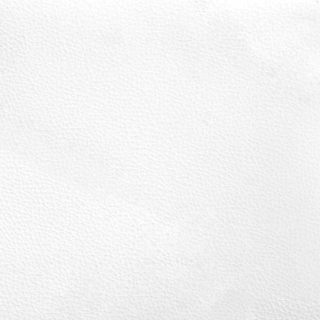 vidaXL Bettgestell mit Kopfteil Schwarz und Weiß 140x200 cm Kunstleder
