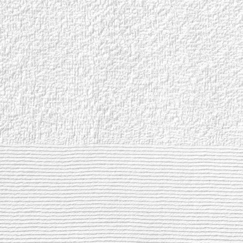 vidaXL Badetücher 10 Stk. Baumwolle 350 g/m² 100 x 150 cm Weiß