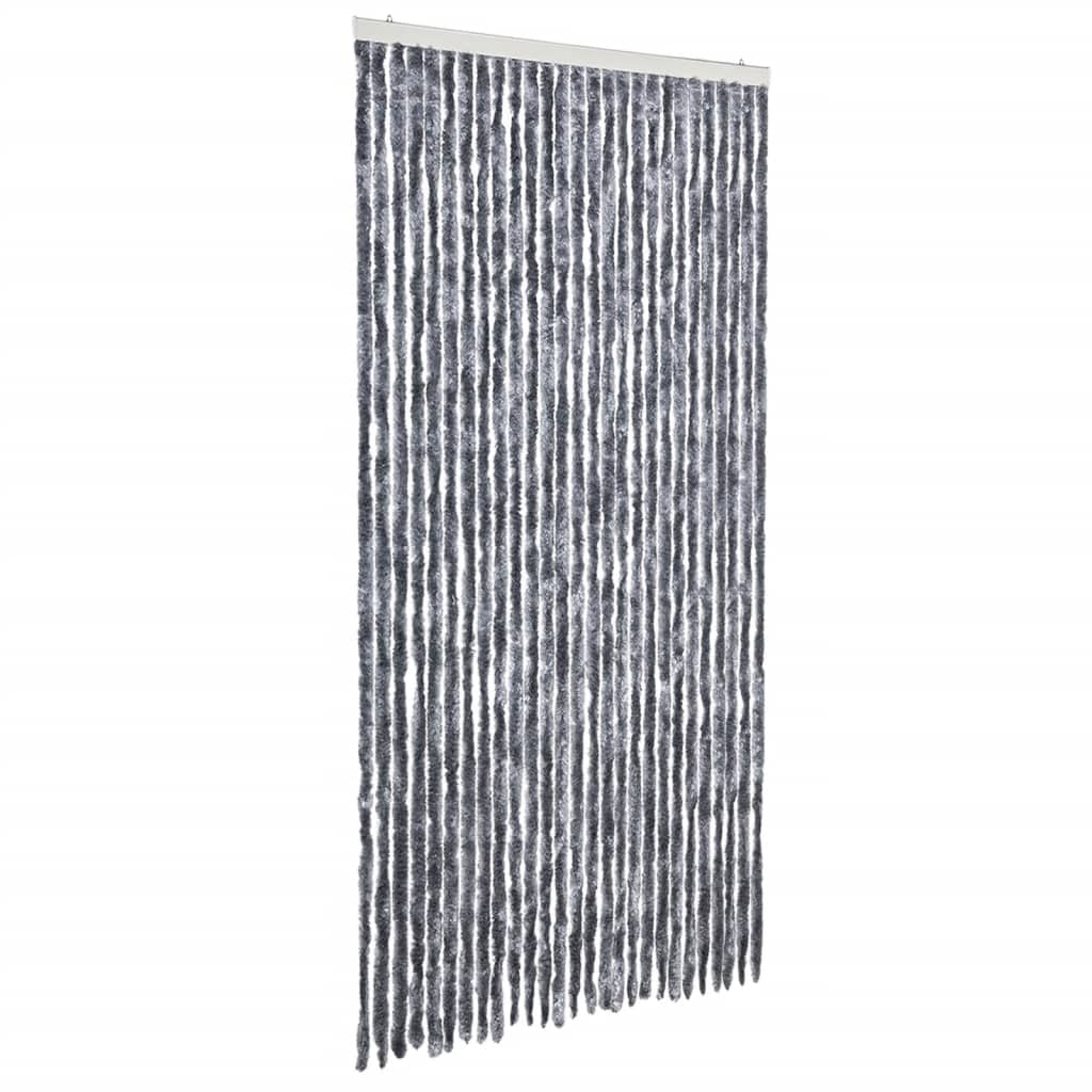vidaXL Insektenschutz-Vorhang Silbern 120x220 cm Chenille