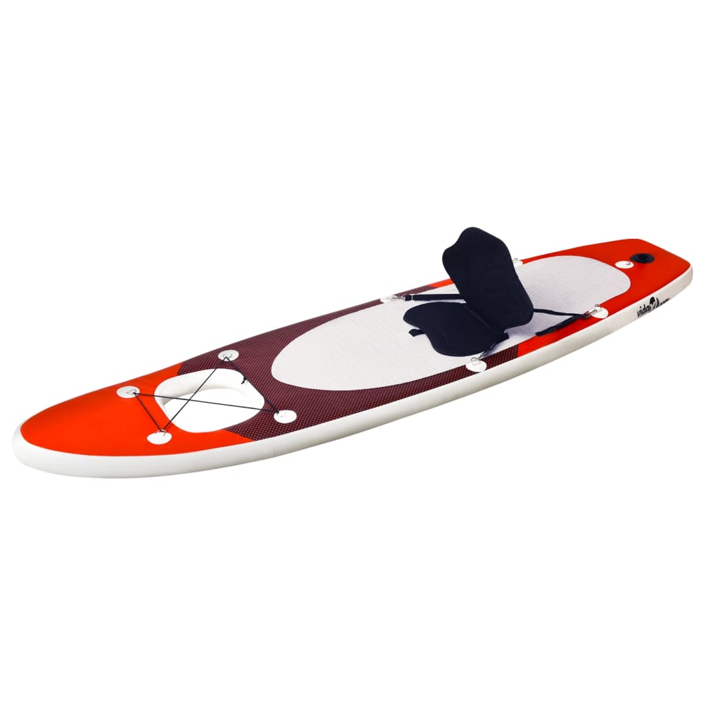 vidaXL SUP-Board-Set Aufblasbar Rot 300x76x10 cm