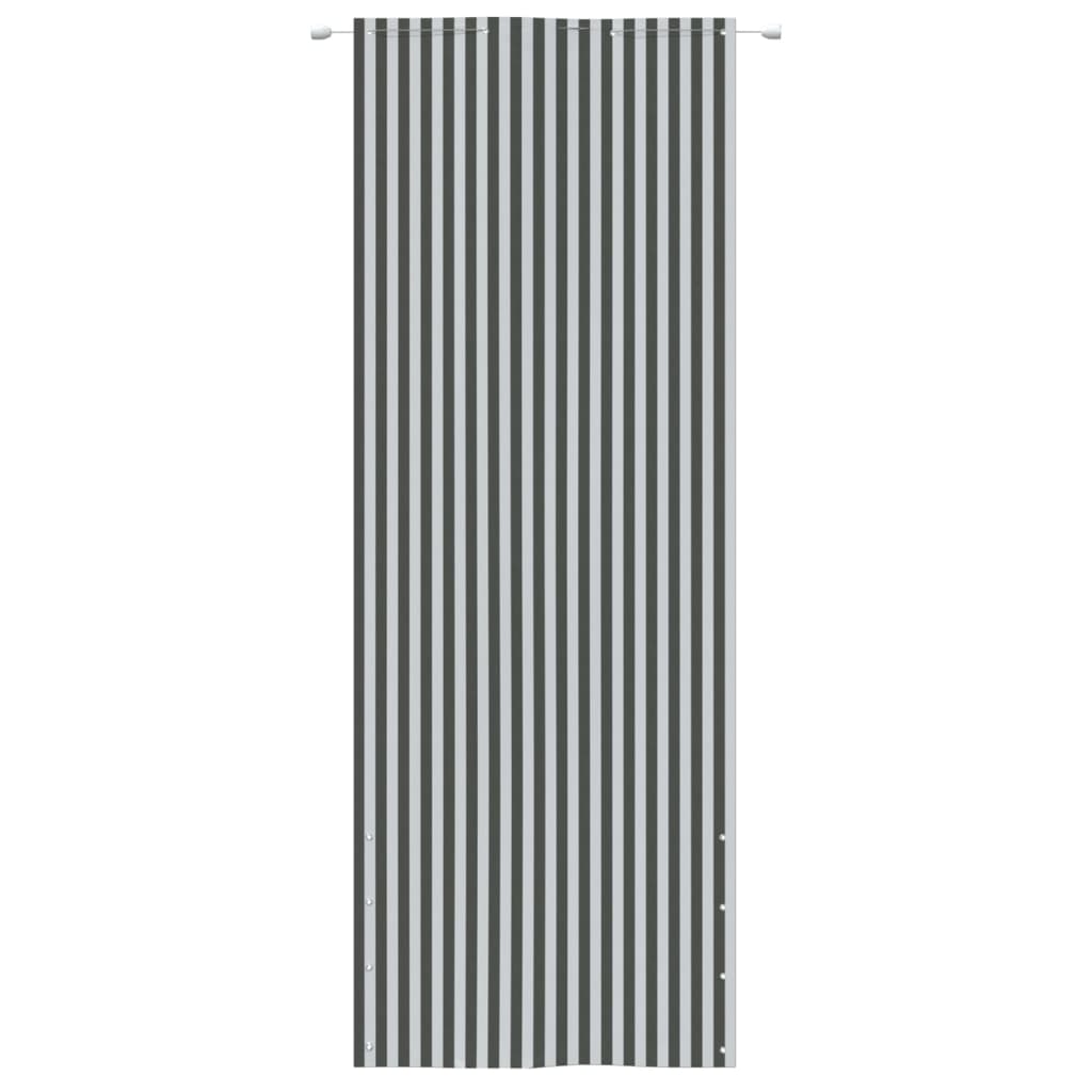 vidaXL Balkon-Sichtschutz Anthrazit und Weiß 80x240 cm Oxford-Gewebe