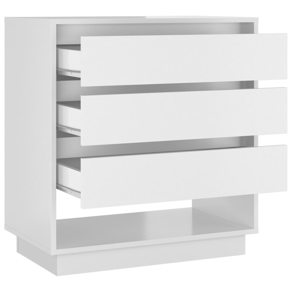 vidaXL Sideboard Hochglanz-Weiß 70x41x75 cm Holzwerkstoff