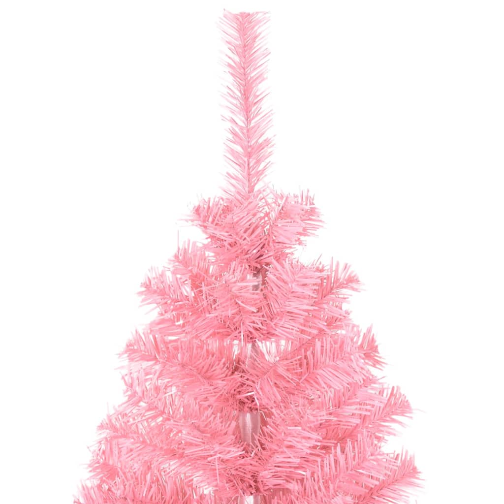 vidaXL Künstlicher Weihnachtsbaum mit Ständer Rosa 120 cm PVC