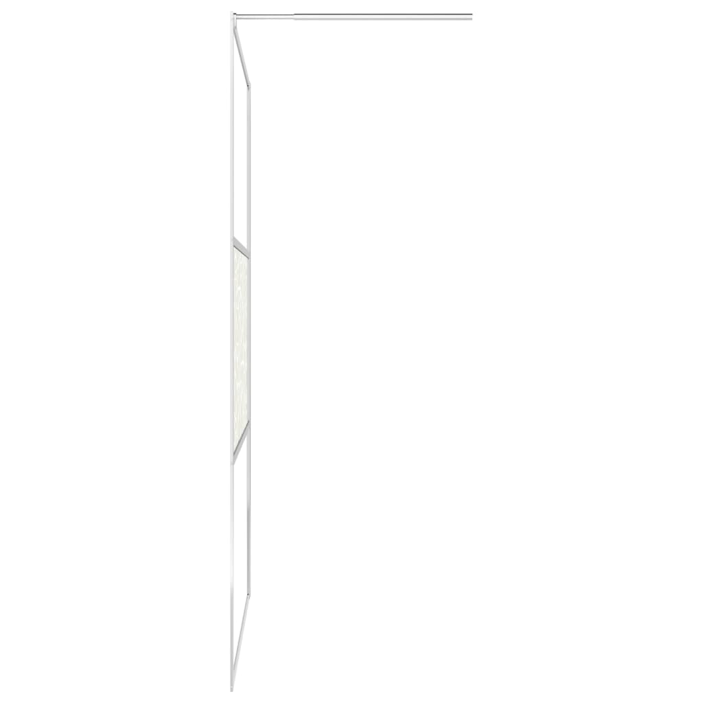 vidaXL Duschwand für Begehbare Dusche ESG-Glas Steindesign 90x195 cm