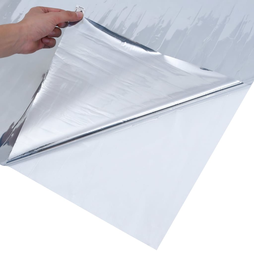 vidaXL Sonnenschutzfolie Statisch Reflektierend Silbern 45x2000 cm PVC