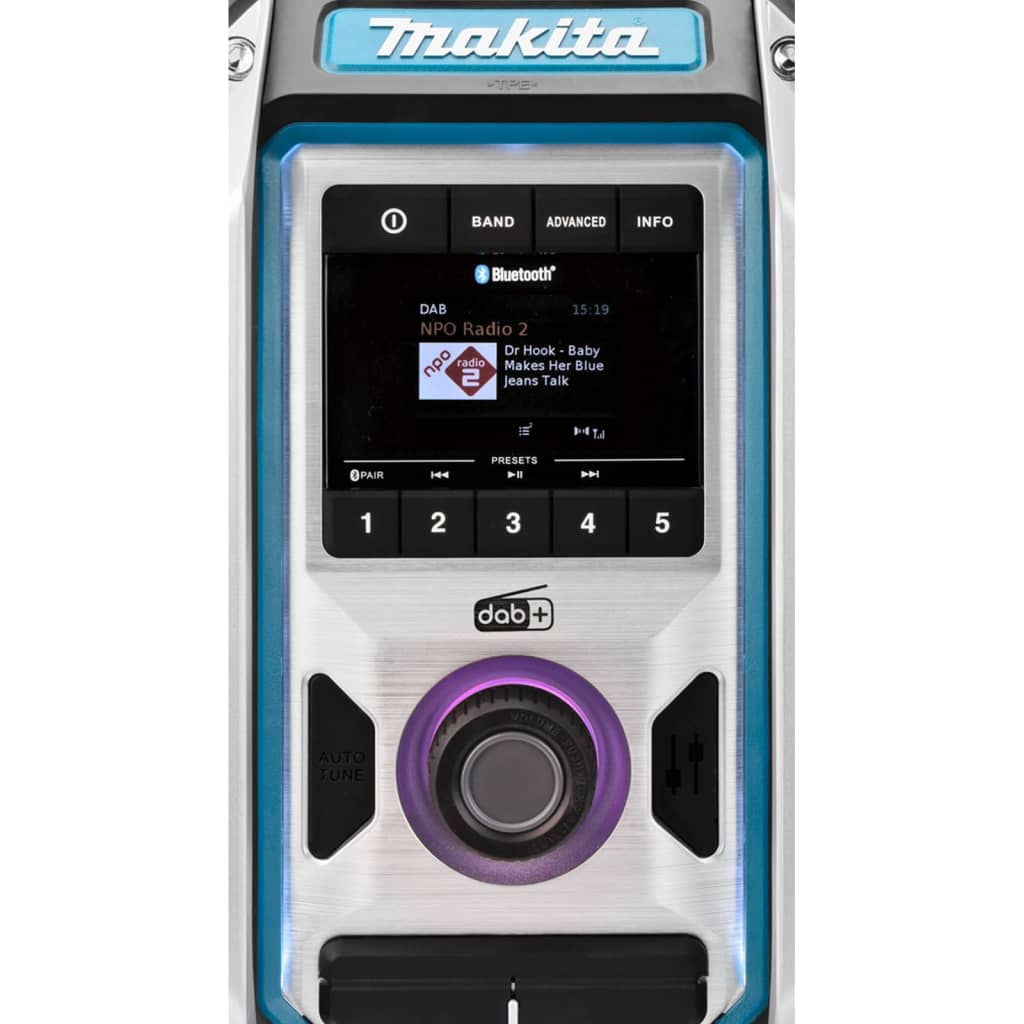 Makita Bluetooth-Radio DAB Schwarz und Blau