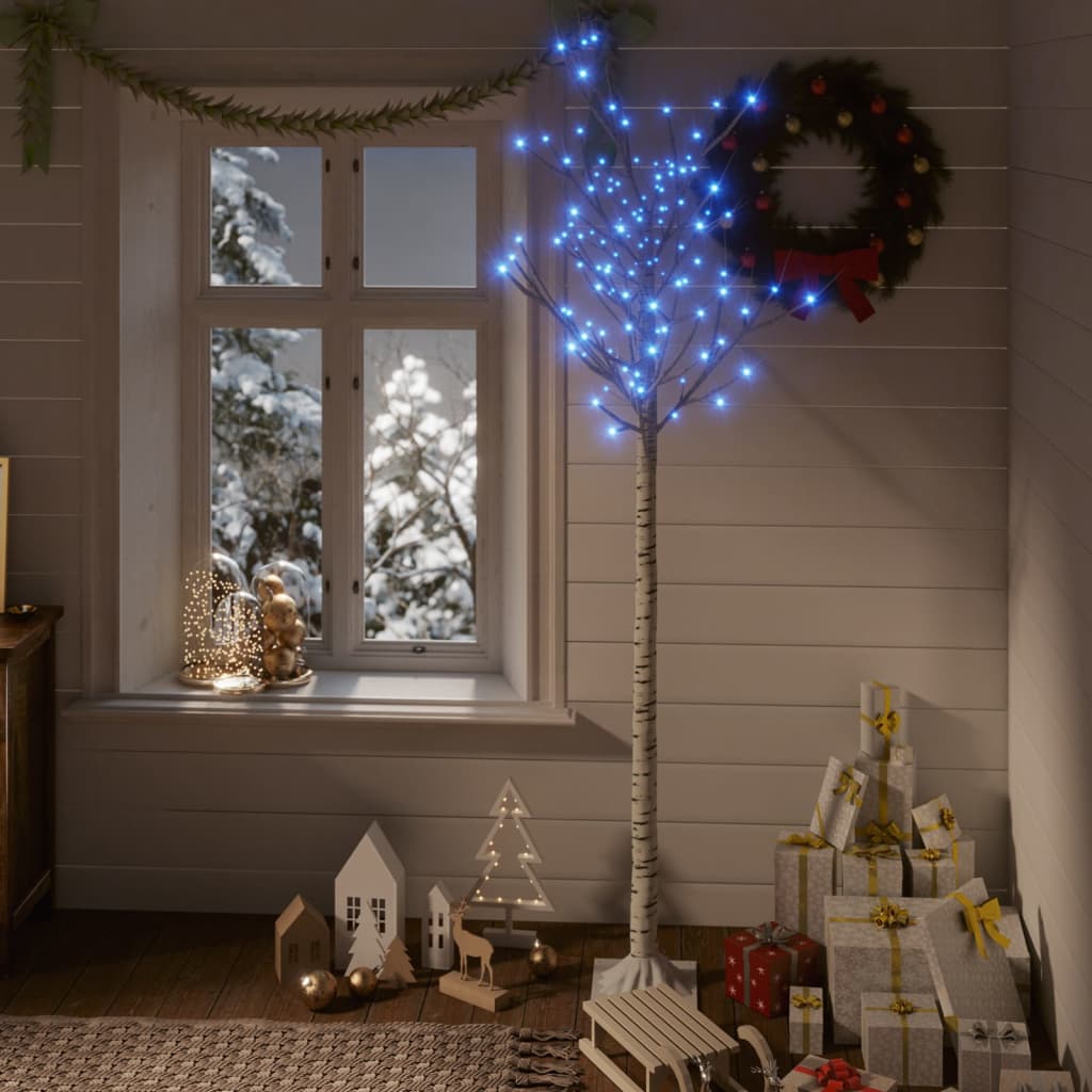 vidaXL Weihnachtsbaum 180 LEDs 1,8 m Blau Indoor Outdoor