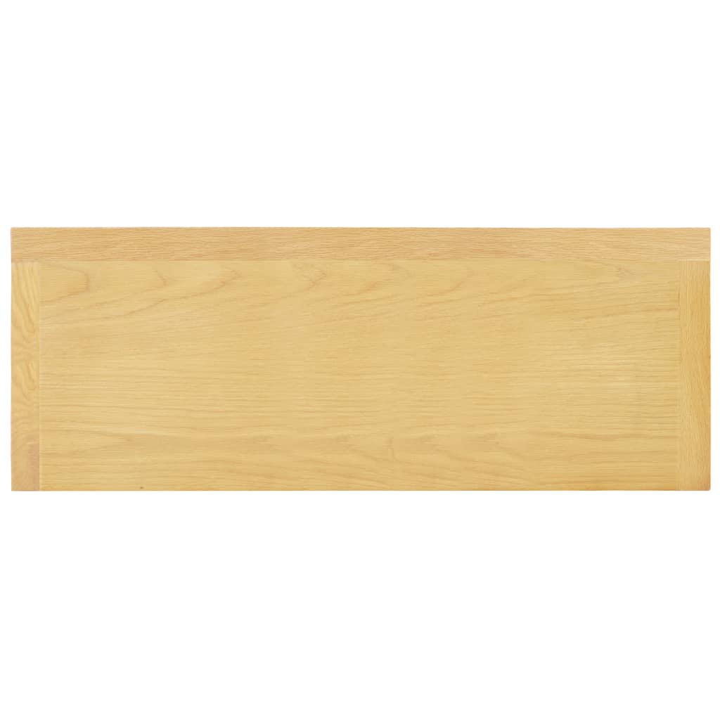 vidaXL Sideboard 90x33,5x83 cm Massivholz Eiche