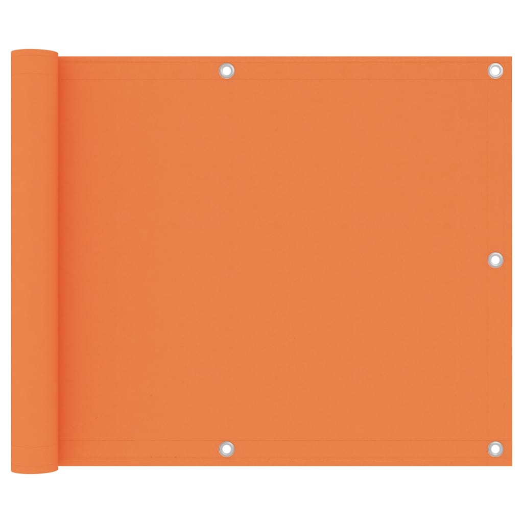 vidaXL Balkon-Sichtschutz Orange 75x300 cm Oxford-Gewebe