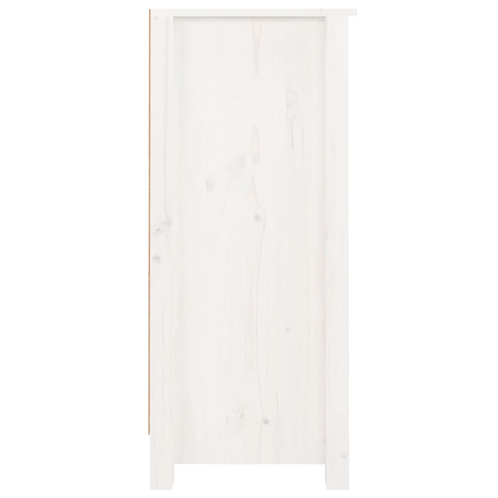 vidaXL Sideboards 2 Stk. Weiß 40x35x80 cm Massivholz Kiefer