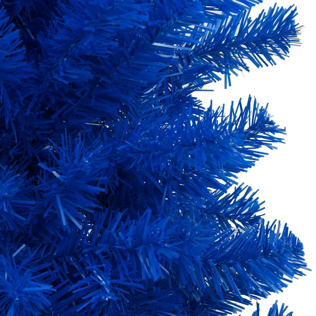 vidaXL Künstlicher Weihnachtsbaum Beleuchtung & Kugeln Blau 240 cm