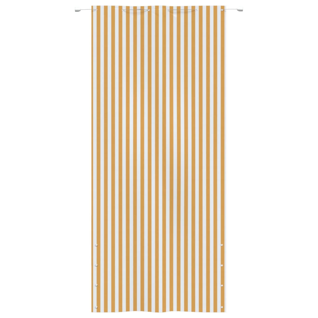 vidaXL Balkon-Sichtschutz Gelb und Weiß 120x240 cm Oxford-Gewebe