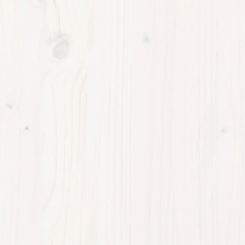 vidaXL Pflanzkübel Weiß 180x50x50 cm Massivholz Kiefer