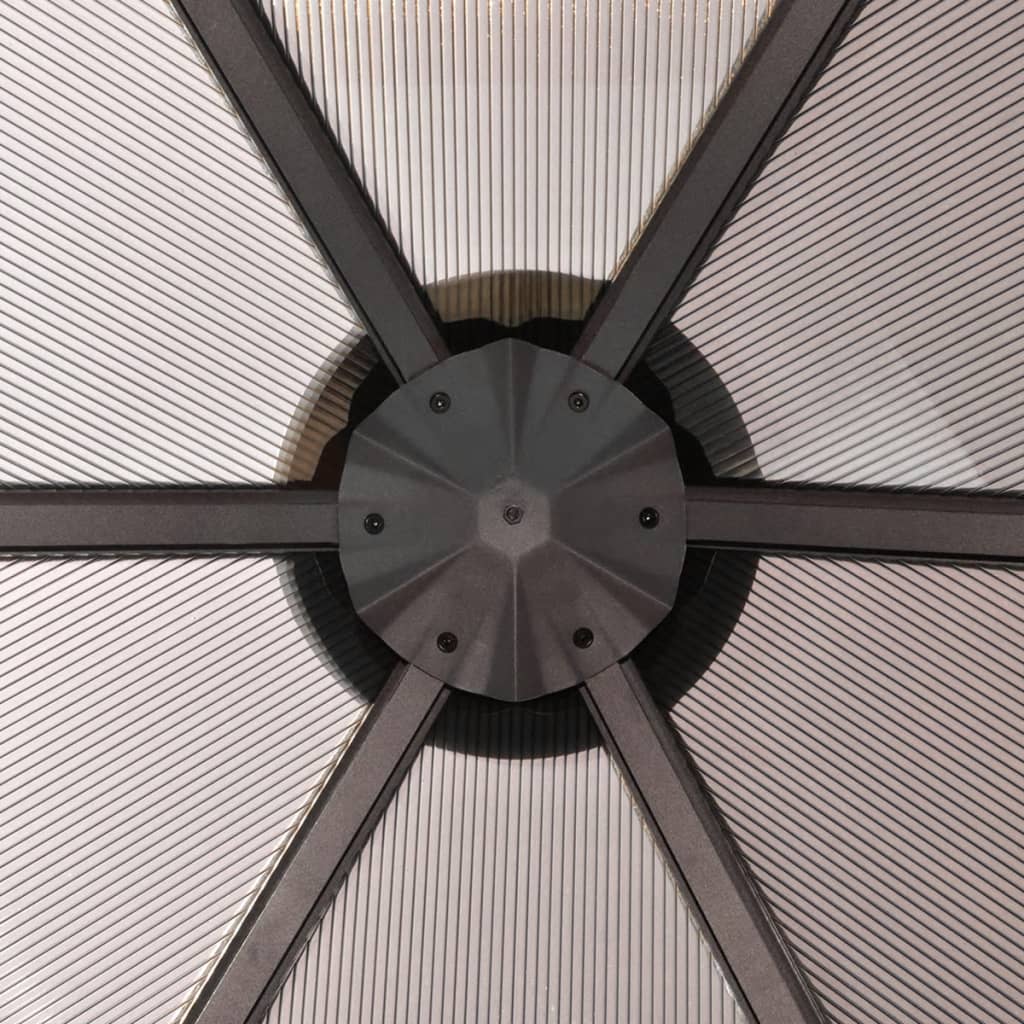 vidaXL Pavillon Aluminium Braun 310×270×265 cm