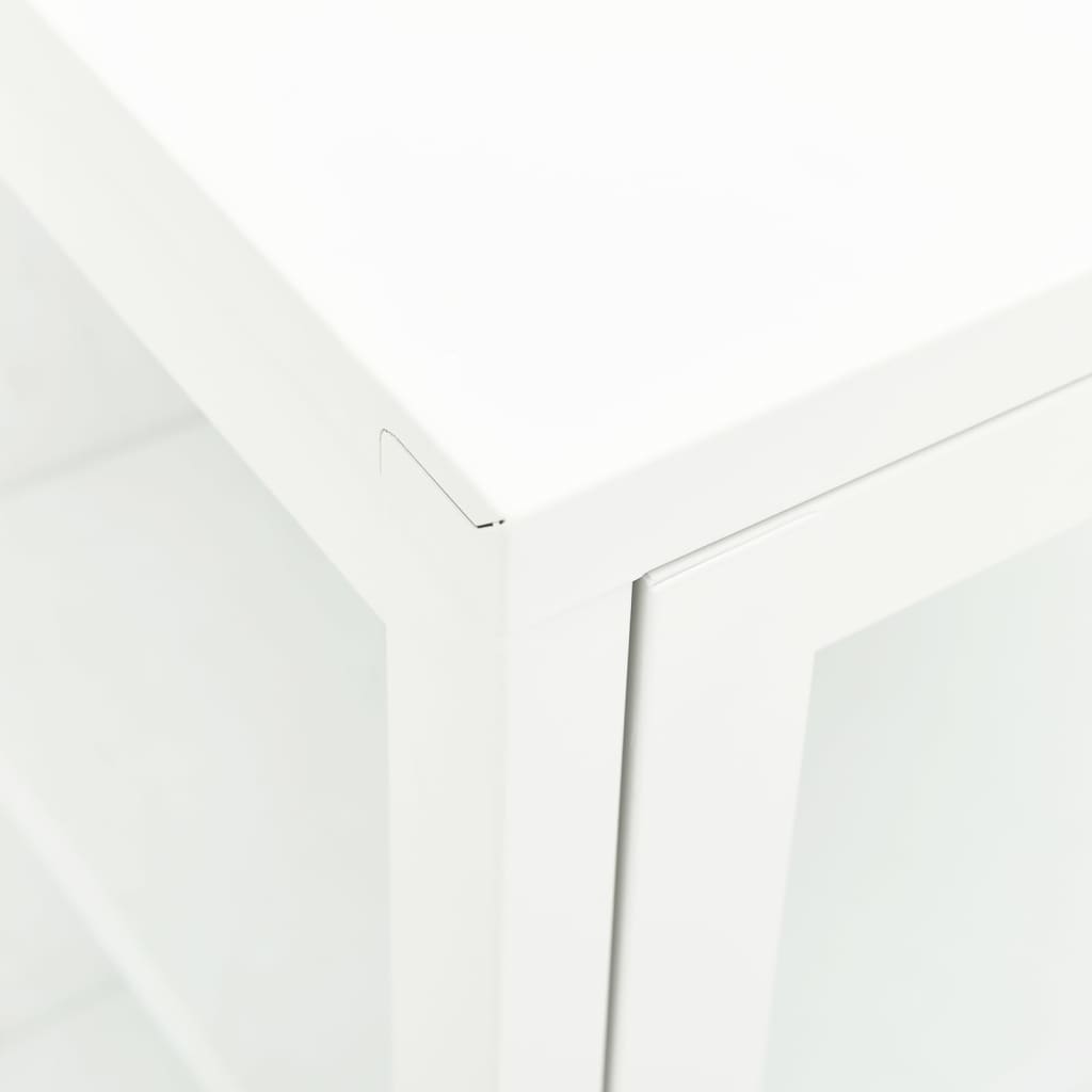 vidaXL Sideboard 38x35x70 cm Metall und Glas