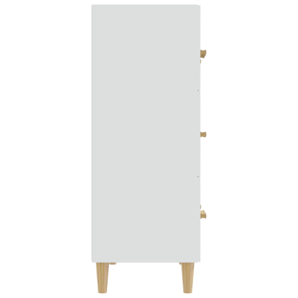 vidaXL Sideboard Weiß 70x34x90 cm Holzwerkstoff