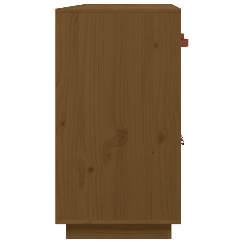vidaXL Sideboard Honigbraun 98,5x40x75 cm Massivholz Kiefer