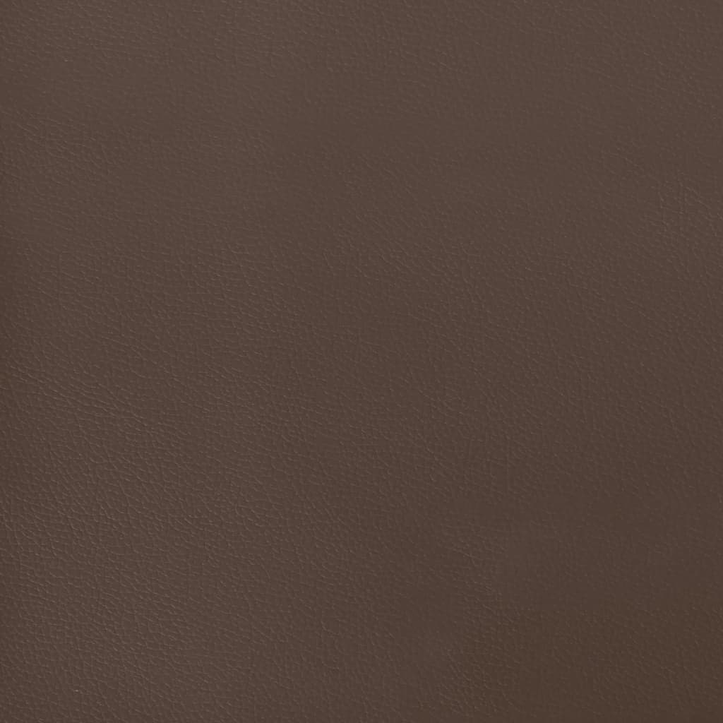 vidaXL Taschenfederkernmatratze Braun 120x200x20 cm Kunstleder