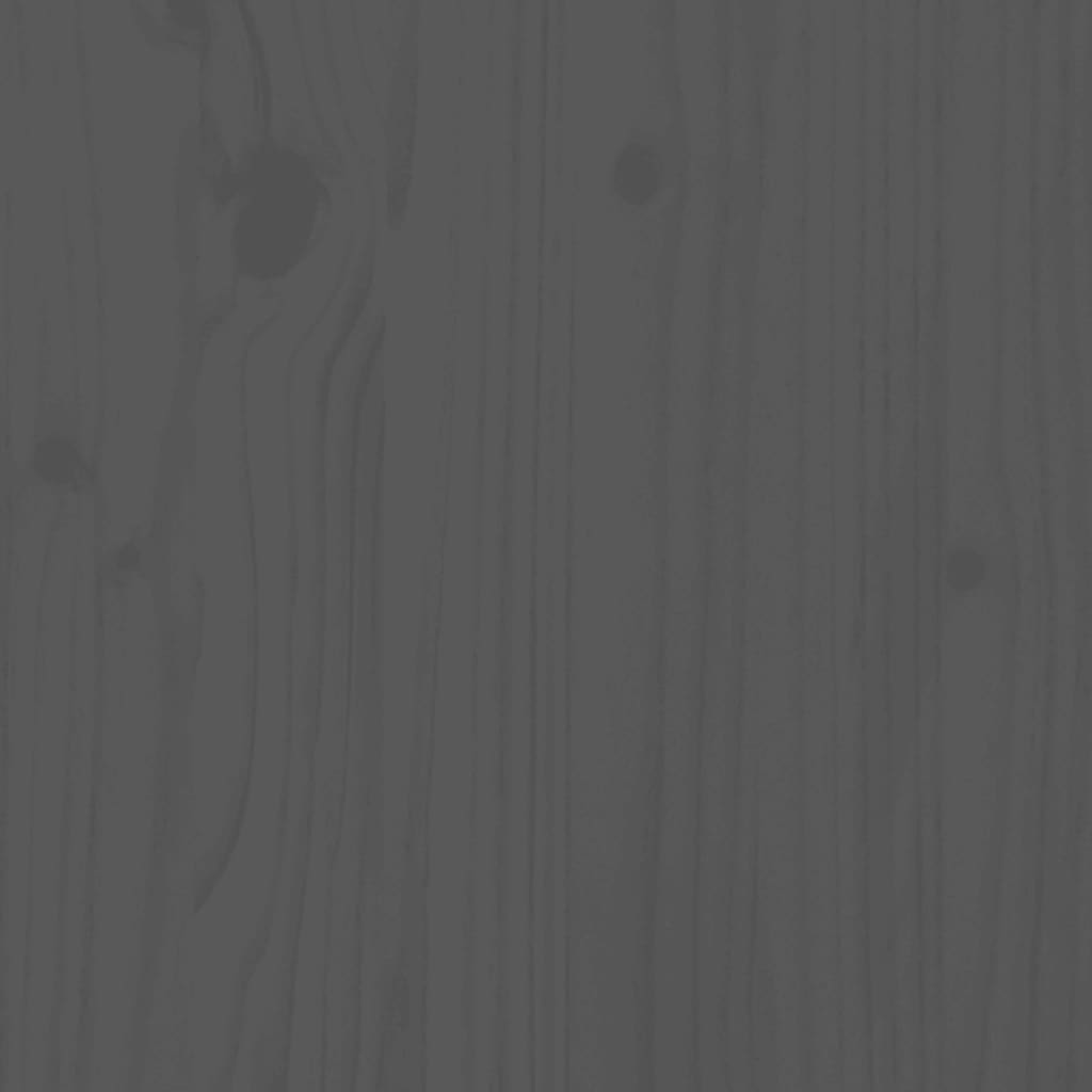 vidaXL Ausziehbares Tagesbett Grau Massivholz Kiefer 2x(80x200) cm