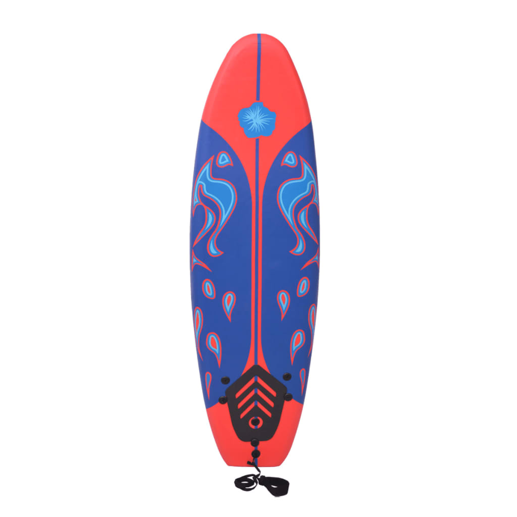vidaXL Surfbrett Blau und Rot 170 cm