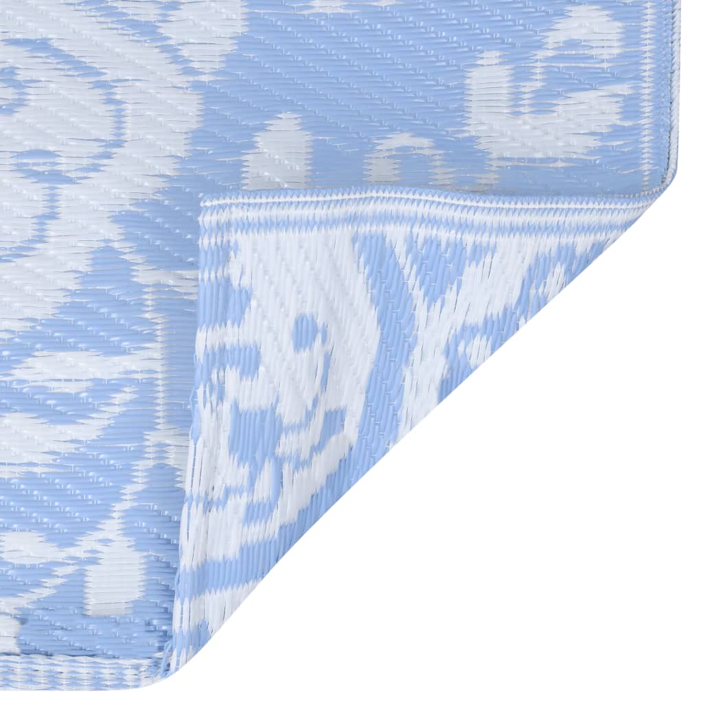 vidaXL Outdoor-Teppich Babyblau 120x180 cm PP