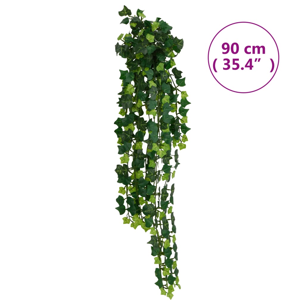 vidaXL Hängepflanzen Künstlich 12 Stk. 339 Blätter 90 cm Grün